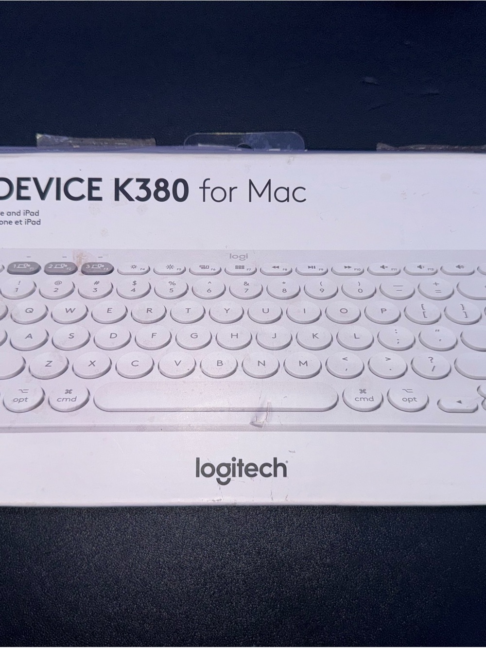 Logitech K380 Compact Wireless Keyboard - White